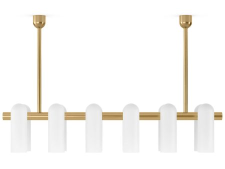 Odyssey Linear MD Chandelier, Burnished Brass Online now