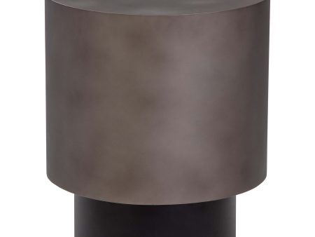 Bernaby End Table, Gunmetal Hot on Sale