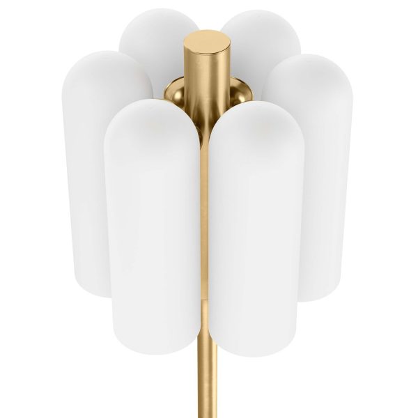 Odyssey 6 Floor Lamp, Burnished Brass Online