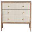 Montclair 3 Drawer Chest, Cream For Discount