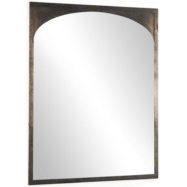 Troyes Floor Mirror, Burnished Charcoal Supply