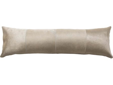 Cowhide Bolster Pillow, Champagne Sale