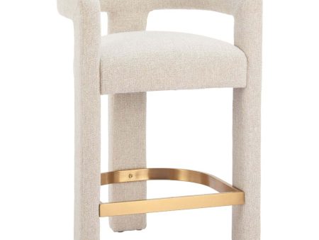 Saiko Counter Stool, Beige For Discount