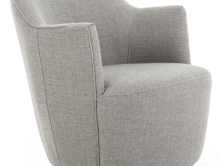 Aurora Swivel Chair, Gibson Silver Hot on Sale