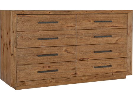 Big Sky 8 Drawer Dresser, Vintage Natural Fashion