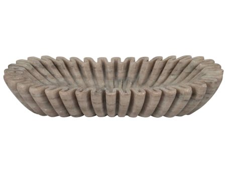 Arkin Wavy Bowl, Tan For Cheap