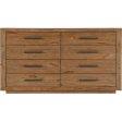 Big Sky 8 Drawer Dresser, Vintage Natural Fashion