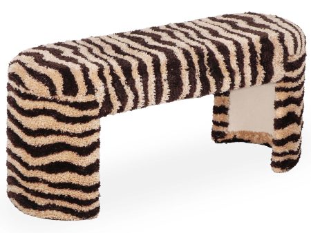 Zebra Bench, Brown Stripe Online Hot Sale