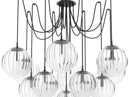 Spider Chandelier, Black Gunmetal Sale