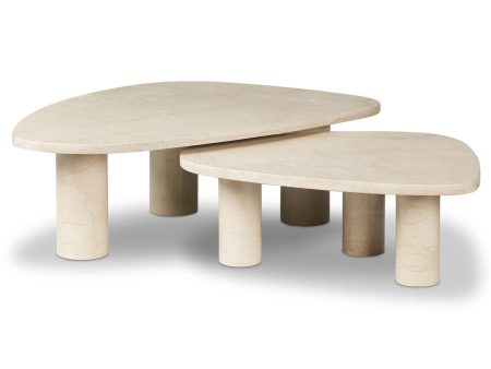 Zion Coffee Table Set, Cream Online Sale