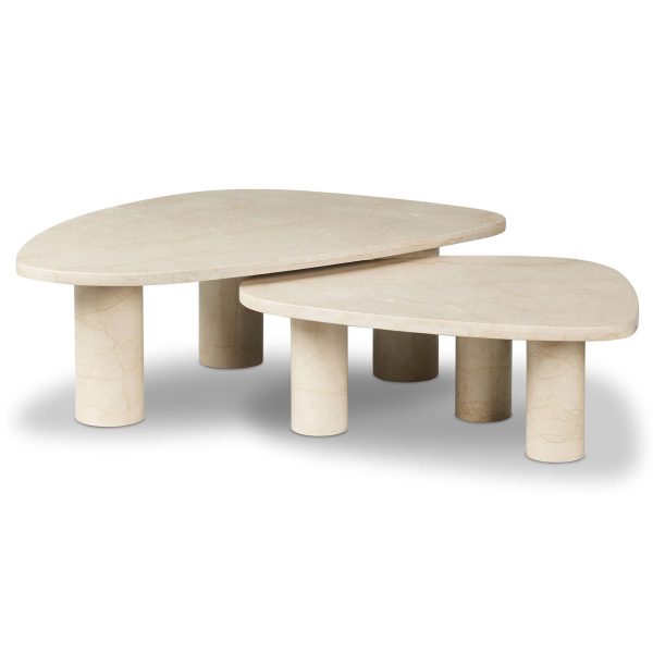 Zion Coffee Table Set, Cream Online Sale