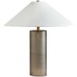 Patton Table Lamp, Smoked Blown Glass Fashion