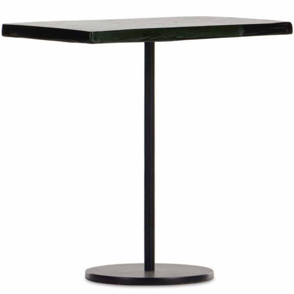 Zevon End Table, Moss Cast Glass Online