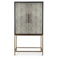 Mako Bar Cabinet, Grey Fashion