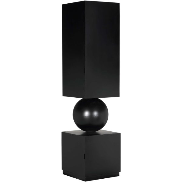 Pillar Cabinet, Matte Black Hot on Sale