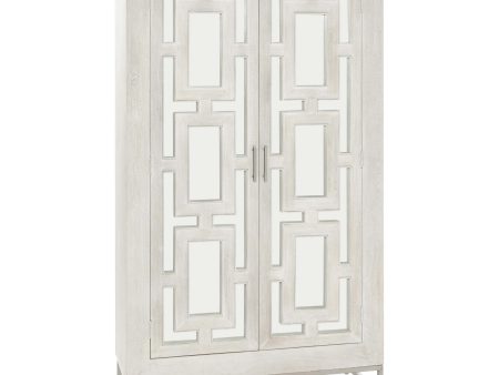 Adina Tall Cabinet, White Washed Fashion