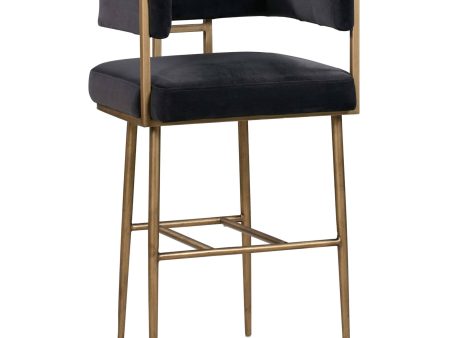 Astrid Bar & Counter Stool, Dark Grey Online now