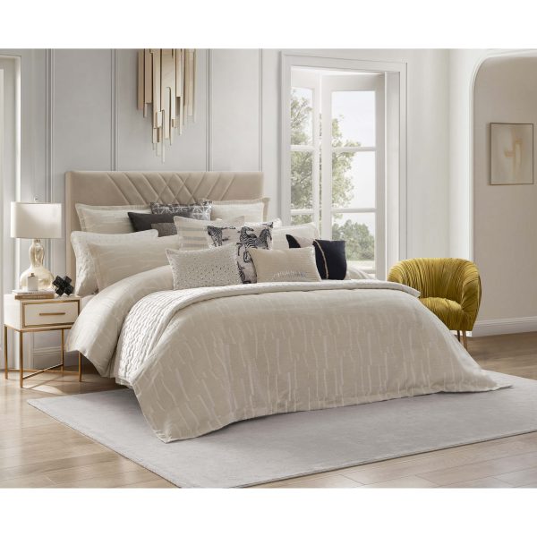 Alina Duvet Set, Ivory Striped Online Sale