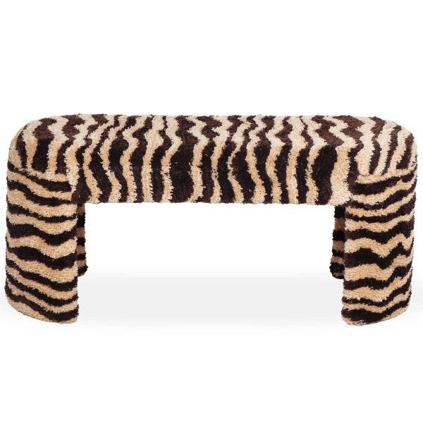 Zebra Bench, Brown Stripe Online Hot Sale