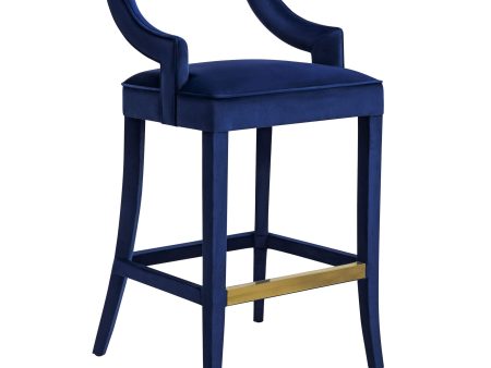 Tiffany Counter Stool, Navy Discount