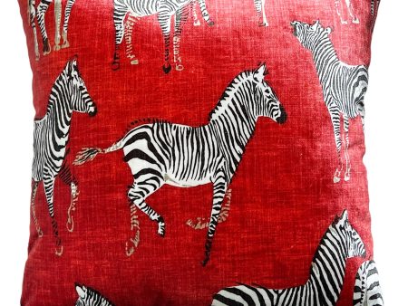 Amber Pillow, Red Zebra Online Sale