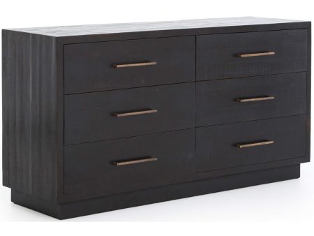 Suki 6 Drawer Dresser, Burnished Black For Discount