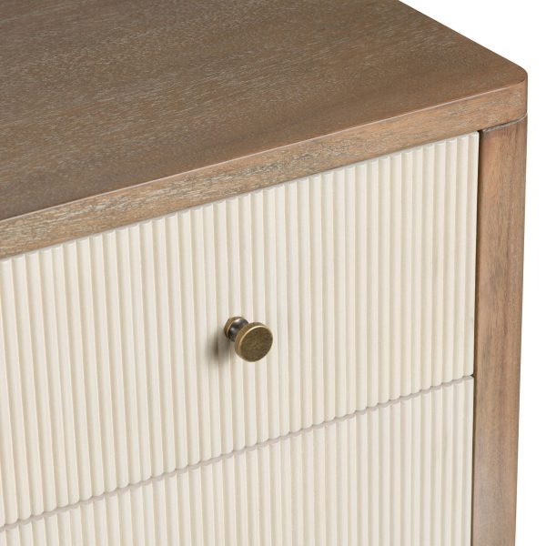 Montclair 3 Drawer Chest, Cream For Discount