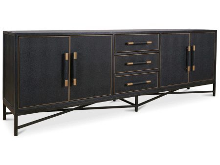 Mako Large Sideboard, Black For Sale