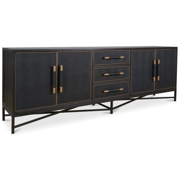 Mako Large Sideboard, Black For Sale