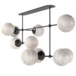 Armstrong Linear Chandelier, Black Gunmetal For Sale