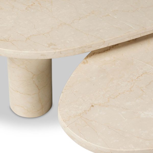 Zion Coffee Table Set, Cream Online Sale