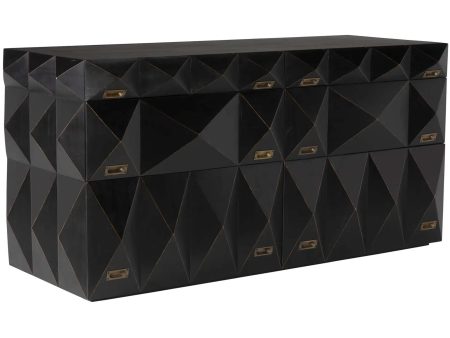 Allegra Dresser, Rubbed Black For Sale