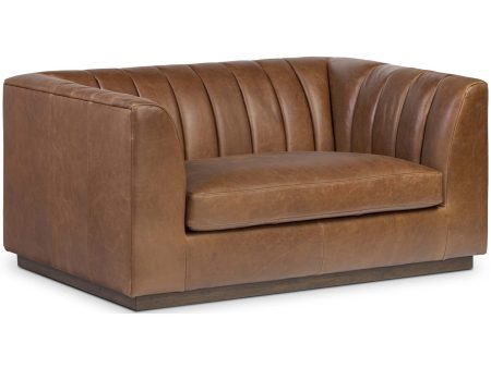 Alec Leather Chair and a Half, Dulane Mahogany on Sale