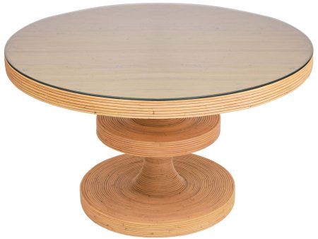 Apollonia Round Dining Table, Natural For Discount