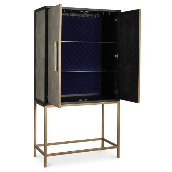 Mako Bar Cabinet, Grey Fashion