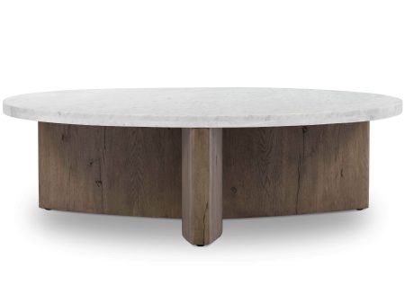 Toli Coffee Table, Italian White Rustic Grey Discount