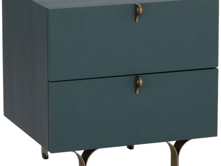 Celine Small Nightstand, Teal Discount