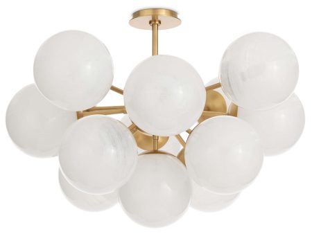 Shine Swirled Glass Flush Mount on Sale