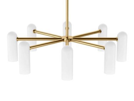 Odyssey Round MD Chandelier, Burnished Brass Online Hot Sale