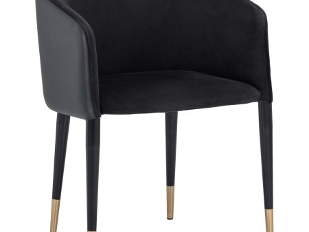 Asher Arm Chair, Abbington Black Fashion