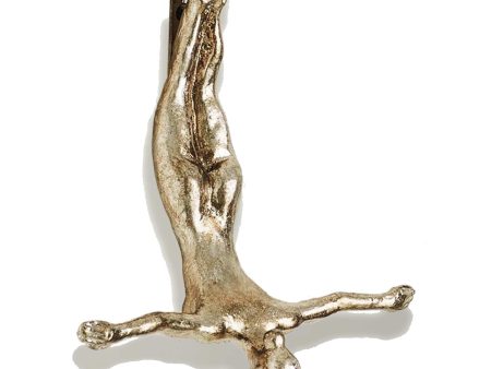 Wall Diver-Female, Silver Leaf Online Sale