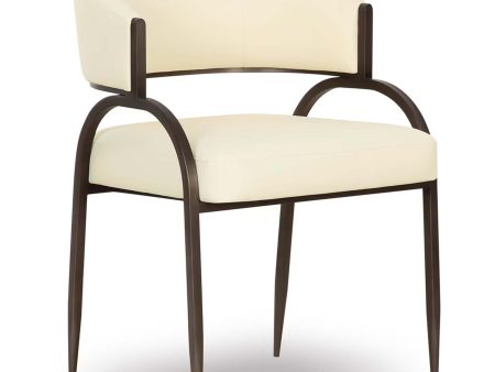 Tatum Vegan Leather Dining Chair, Cream Online Sale