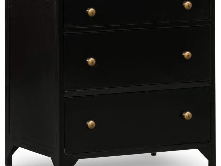 Belmont Storage Nightstand, Small, Black For Discount