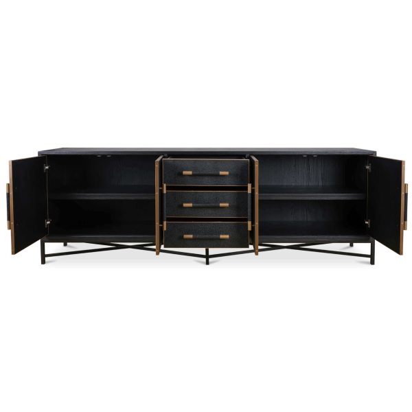 Mako Large Sideboard, Black For Sale