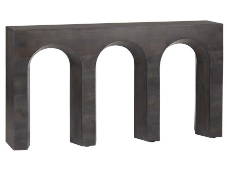 Trinity Console Table, Brown For Sale