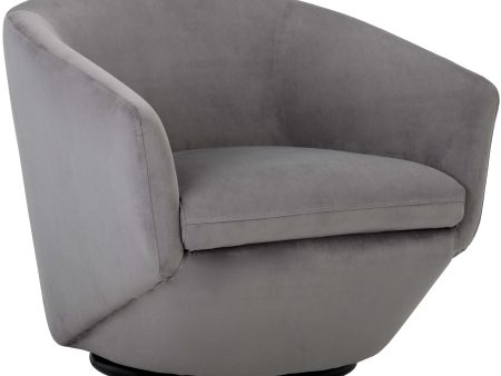 Treviso Swivel Chair, Antonio Charcoal For Discount