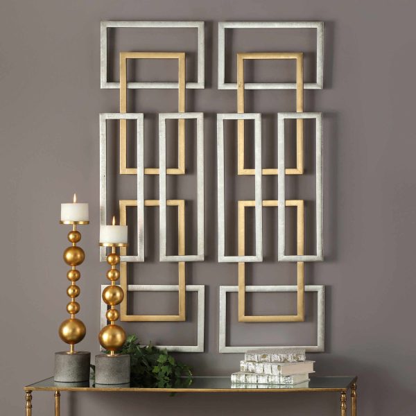 Aerin Metal Wall Panels, Set of 2 Online Sale