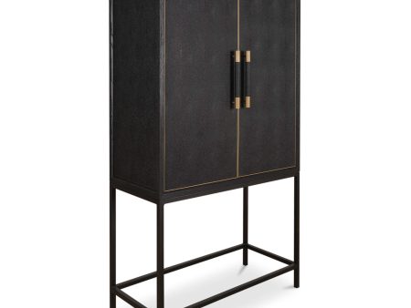 Mako Bar Cabinet, Black Online Sale