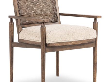 Xavier Dining Arm Chair, Hasselt Taupe Cheap