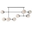 Armstrong Linear Chandelier, Black Gunmetal For Sale